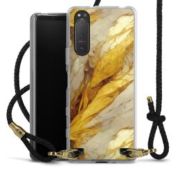 Carry Case Transparent Leather black/gold