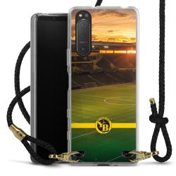 Carry Case Transparent Leather black/gold