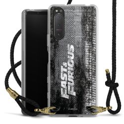 Carry Case Transparent Leather black/gold