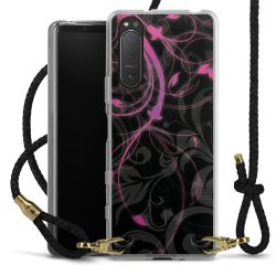 Carry Case Transparent Leather black/gold