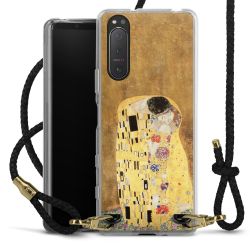 Carry Case Transparent Leather black/gold