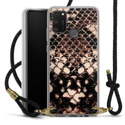 Carry Case Transparent Leather black/gold