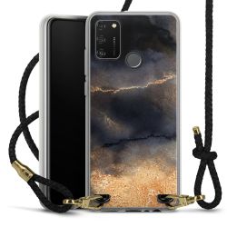 Carry Case Transparent Leather black/gold