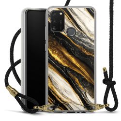 Carry Case Transparent Leather black/gold