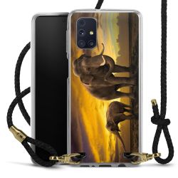 Carry Case Transparent Leather black/gold