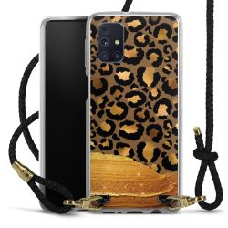 Carry Case Transparent Leather black/gold