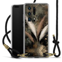 Carry Case Transparent Leather black/gold