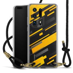 Carry Case Transparent Leather black/gold