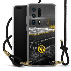 New Carry Case Transparent Leder schwarz/gold