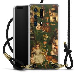 Carry Case Transparent Leather black/gold