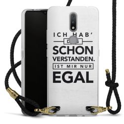 Carry Case Transparent Leder schwarz/gold