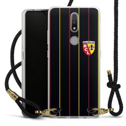 New Carry Case Transparent Leder schwarz/gold