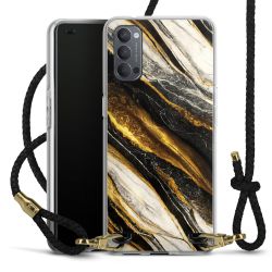 Carry Case Transparent Leather black/gold