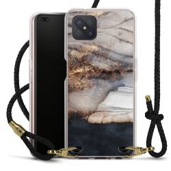 Carry Case Transparent Leather black/gold