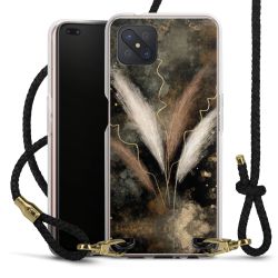 Carry Case Transparent Leather black/gold