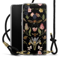 New Carry Case Transparent Leder schwarz/gold