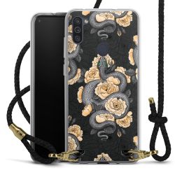 Carry Case Transparent Leather black/gold