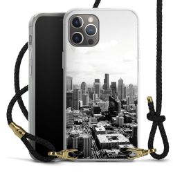 Carry Case Transparent Leather black/gold