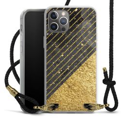 Carry Case Transparent Leather black/gold