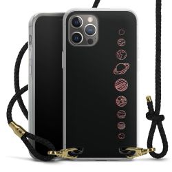 Carry Case Transparent Leather black/gold