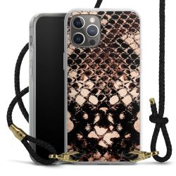 Carry Case Transparent Leather black/gold