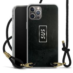 Carry Case Transparent Leather black/gold