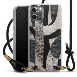 Carry Case Transparent Leather black/gold