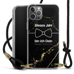 Carry Case Transparent Leder schwarz/gold