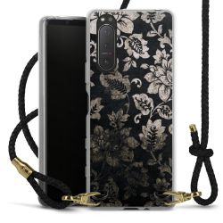 Carry Case Transparent Leather black/gold