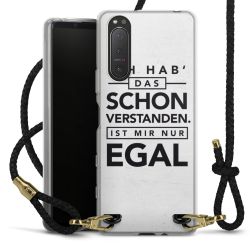 Carry Case Transparent Leder schwarz/gold