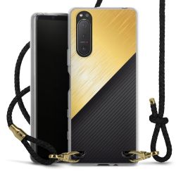 Carry Case Transparent Leather black/gold