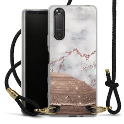 Carry Case Transparent Leather black/gold