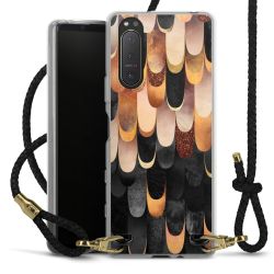 Carry Case Transparent Leather black/gold