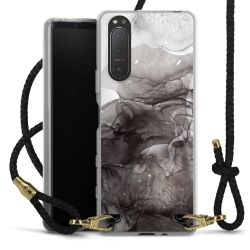 Carry Case Transparent Leather black/gold