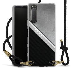 Carry Case Transparent Leather black/gold