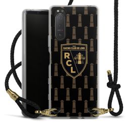 Carry Case Transparent Leather black/gold