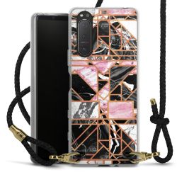 Carry Case Transparent Leather black/gold