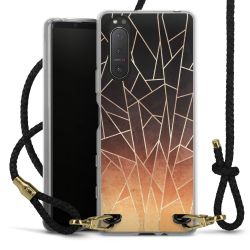 Carry Case Transparent Leather black/gold