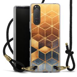 Carry Case Transparent Leather black/gold