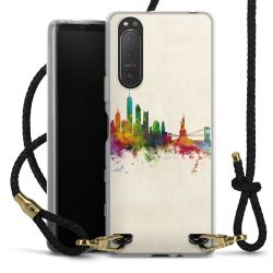 Carry Case Transparent Leather black/gold