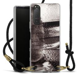 Carry Case Transparent Leather black/gold