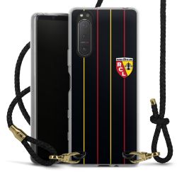 New Carry Case Transparent Leder schwarz/gold