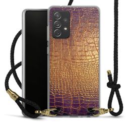 Carry Case Transparent Leather black/gold