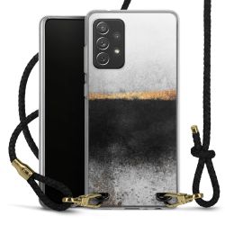 New Carry Case Transparent Leder schwarz/gold