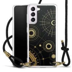 Carry Case Transparent Leather black/gold