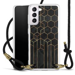 Carry Case Transparent Leather black/gold