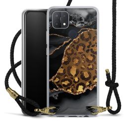 Carry Case Transparent Leather black/gold