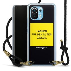 Carry Case Transparent Leder schwarz/gold