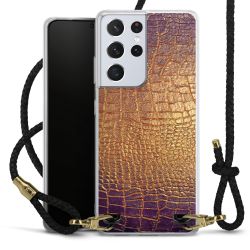 Carry Case Transparent Leather black/gold