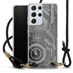 Carry Case Transparent Leather black/gold